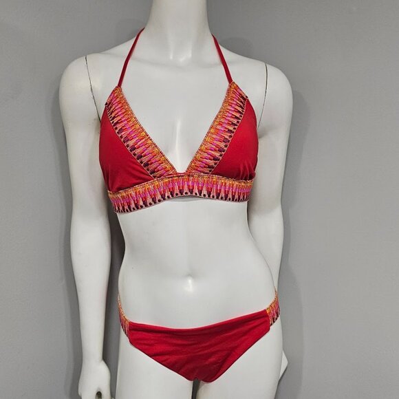 Becca Avery Halter Top and Fiesta Bottom Bikini Set - Picture 2 of 12